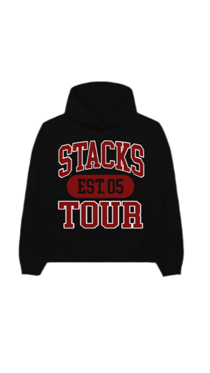 Black and red hoodie